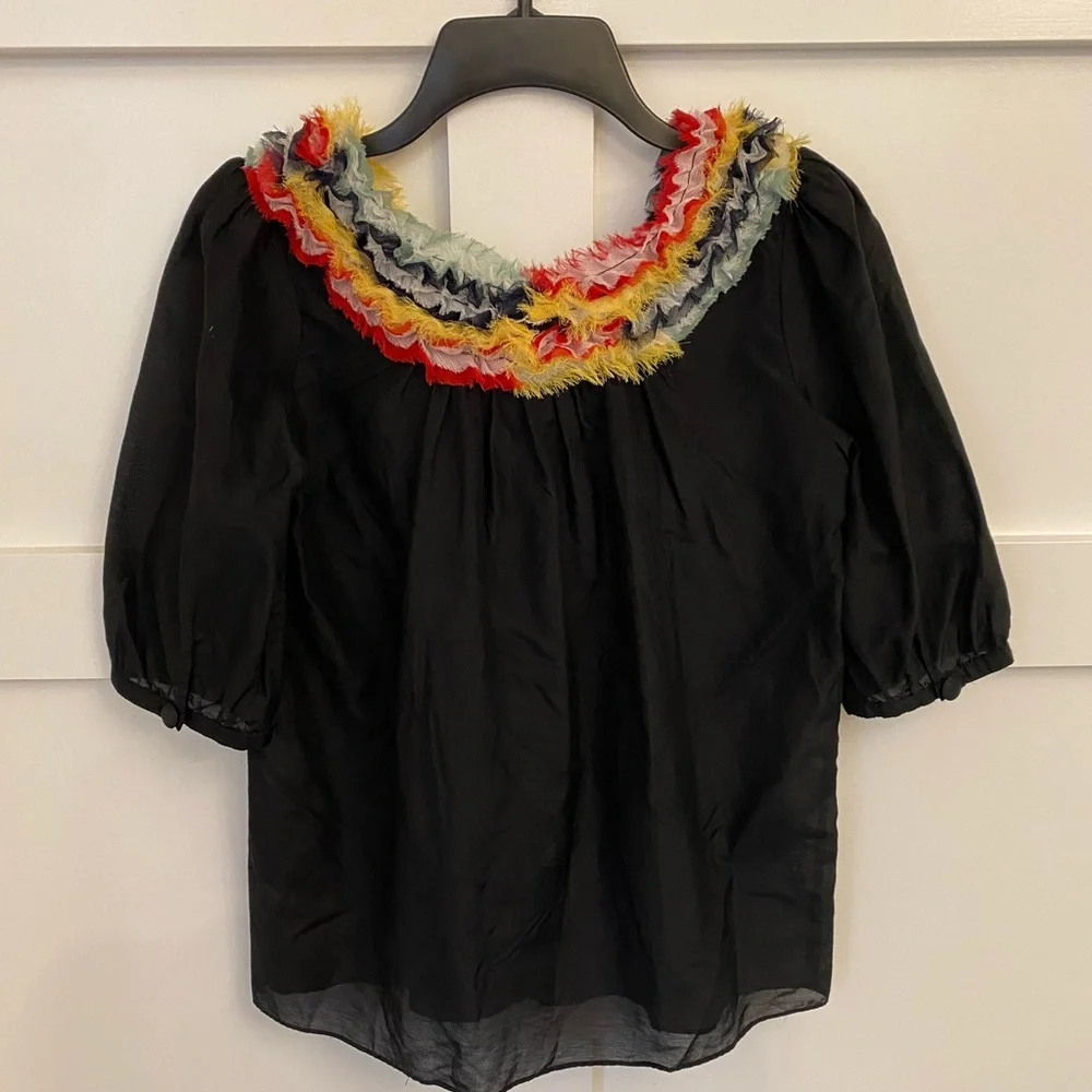 Karlie black blouse size small - Picture 3 of 5